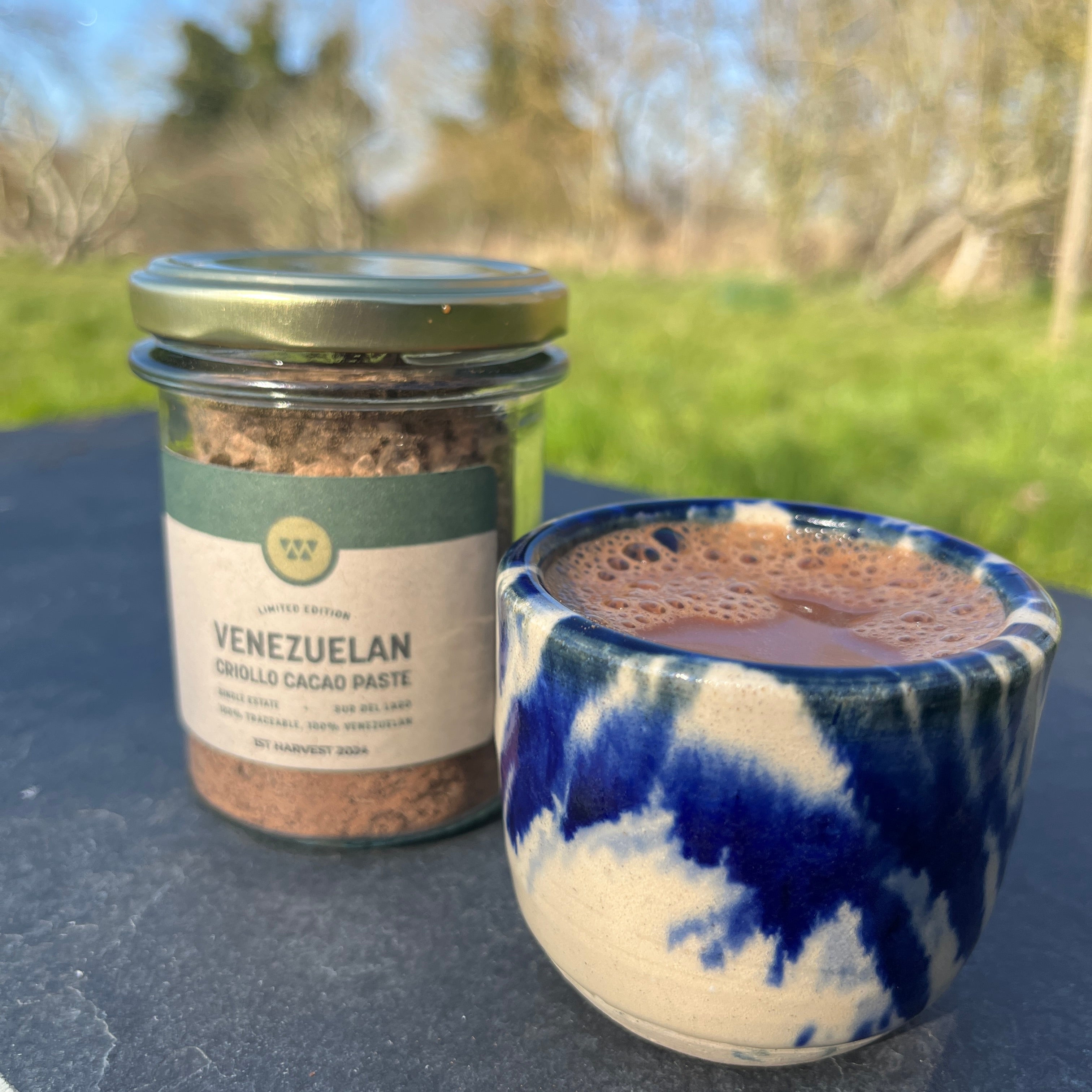 Finest Venezuelan Sur del Lago 100% Ground Cacao – 100g Taster Jar