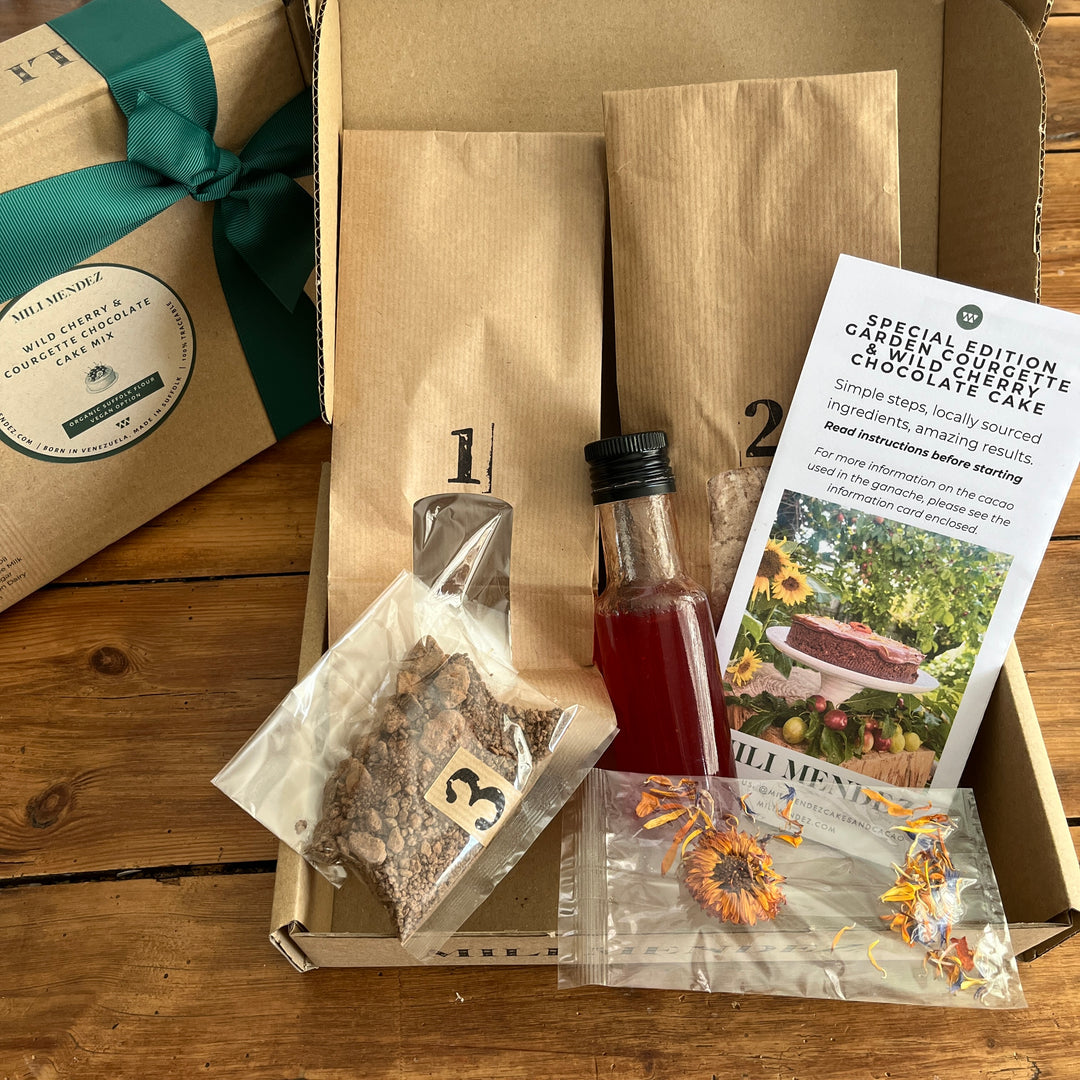 Garden Courgette and Wild Cherry Plum Cake Mix